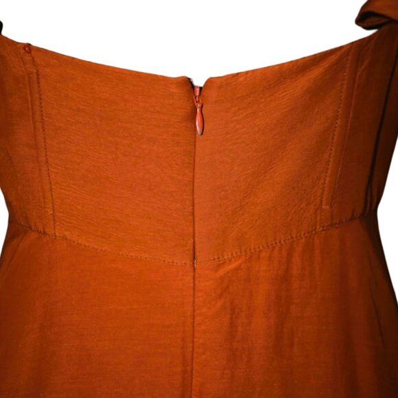 Farm Rio Ruffle Strap Maxi Dress Size M - Picture 7 of 11